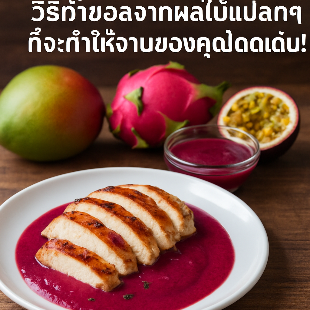 คุณรู้หรือไม่? วิธีทำซอสจากผลไม้แปลกๆ ที่จะทำให้จานของคุณโดดเด่น!