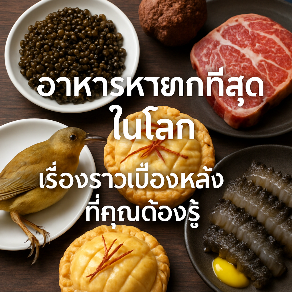 อาหารหายากที่สุดในโลก: เรื่องราวเบื้องหลังที่คุณต้องรู้