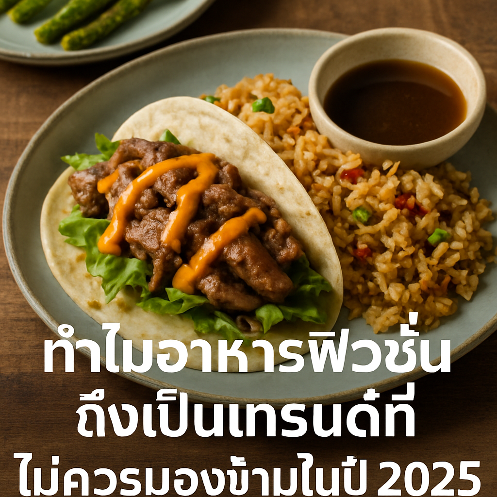 ทำไมอาหารฟิวชั่นถึงเป็นเทรนด์ที่ไม่ควรมองข้ามในปี 2025?