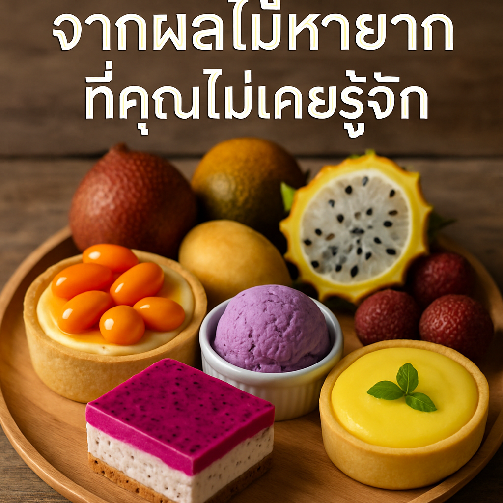 การทำขนมหวานจากผลไม้หายากที่คุณไม่เคยรู้จัก